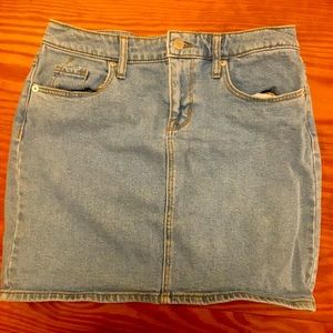 Denim mini skirt